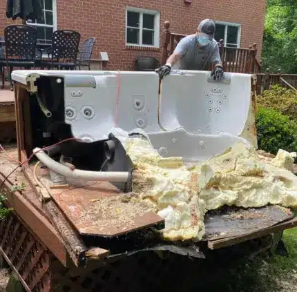 Hot Tub Removal in Woodbridge, VA | Fast & Affordable Service Professional hot tub removal service in Woodbridge, VA – spa and jacuzzi dismantling and hauling