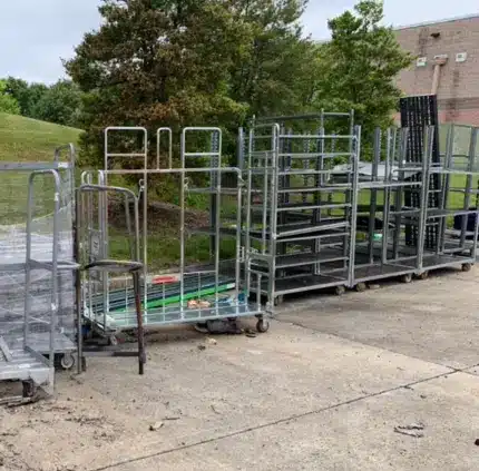Specialty item pickup in Virginia – large metal racks and carts removal service