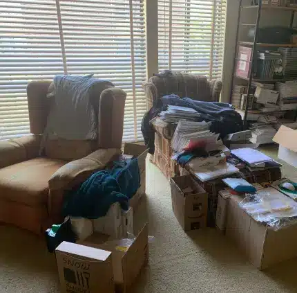 Furniture Removal in Springfield – MA Junk Removal & Cleaning Services Old furniture, boxes, and clutter ready for junk removal in Springfield VA home